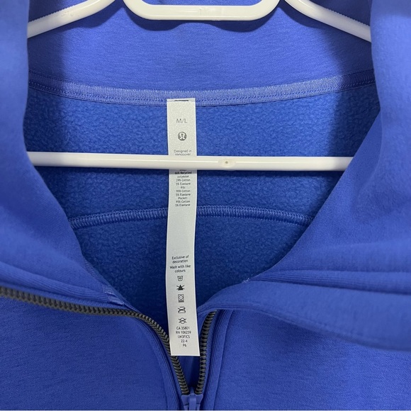 Lululemon Thick Fleece Half-Zip M/L Wild Indigo - Picture 4 of 6